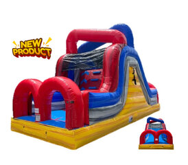 25ft Color Rush  Warped Wall Obstacle Course  B