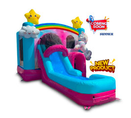 Enchanted Unicorn Bounce House Combo 