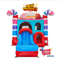 Candy Land Wet Bounce House Combo 