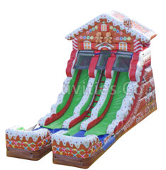 18ft Double Lane Ginger Bread Slide 