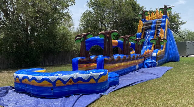 21ft Oasis Waterslide w/ Slip & Slide