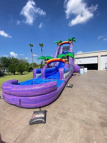 24’ Purple Marble Waterslide