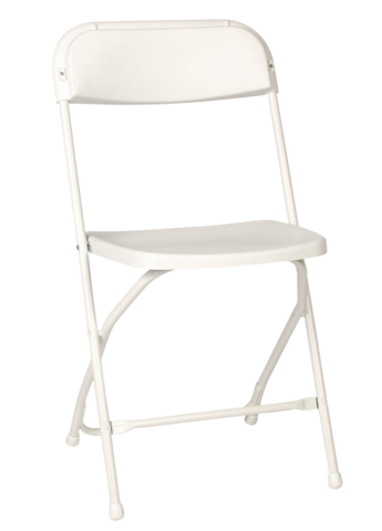 WHITE POLYFLOD CHAIR 