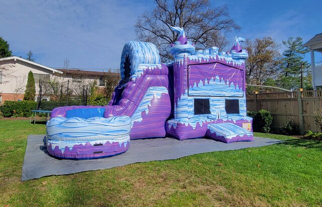 frozen bounce house