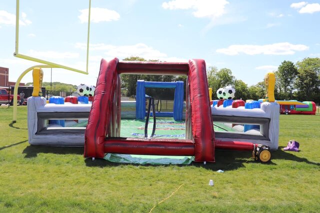 human foosball inflatable game for rent in Maryland 