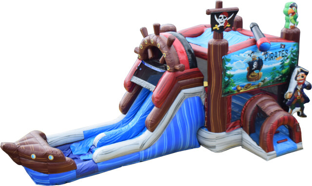 Pirate ship bounce house 