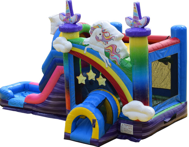 unicorn bounce with slide 