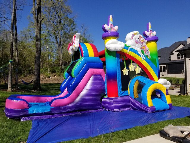 unicorn bounce house for rent