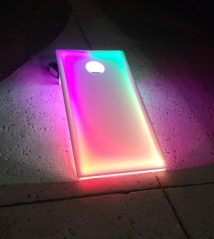 led corn hole for rent