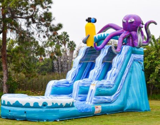 octopus water slide for rent
