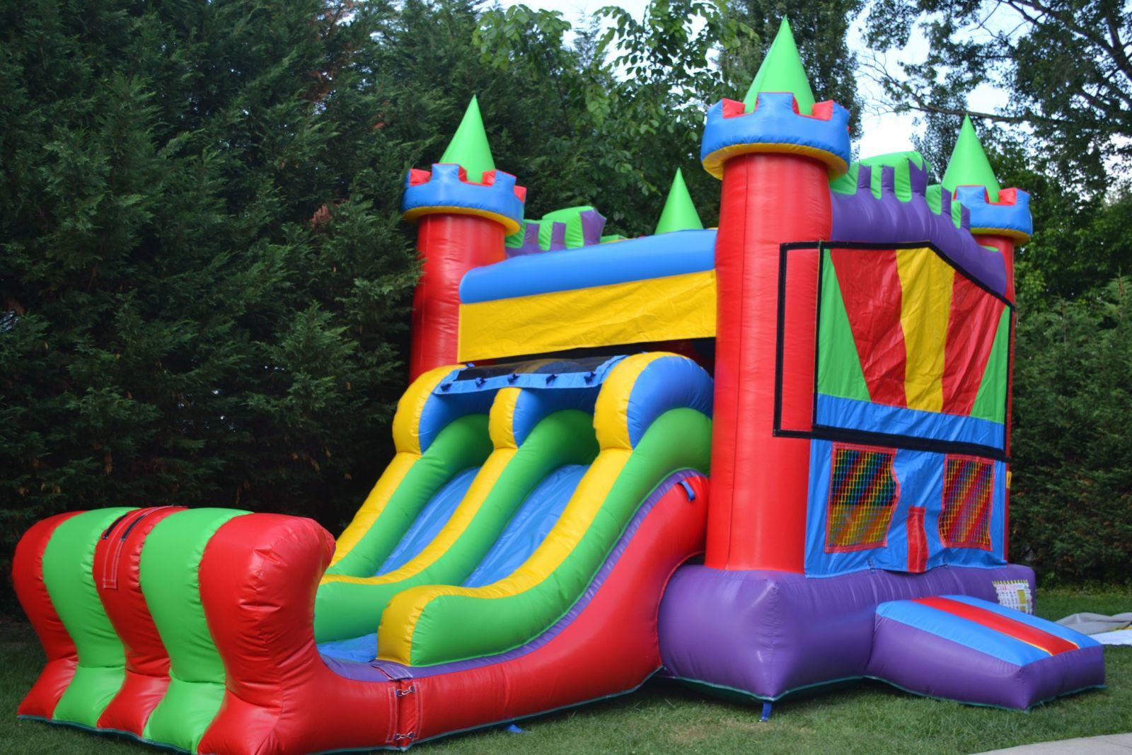 Rainbow moonbounce for rent