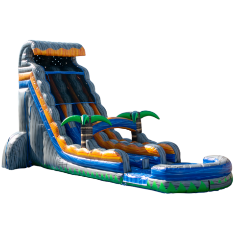 24ft Lava Rush Dual Lane Water Slide (307W)