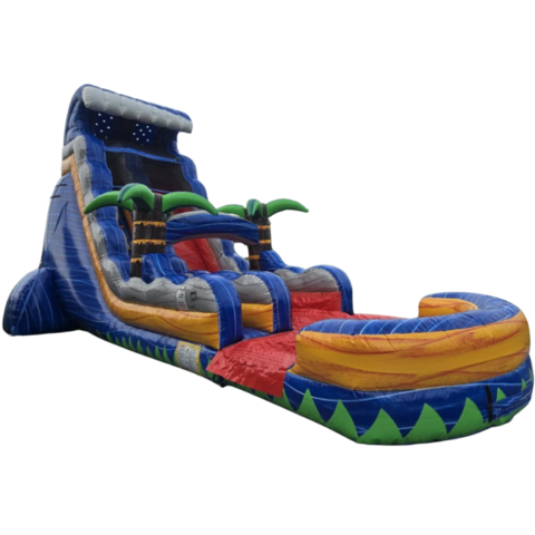 24ft Lava Rush Dual Lane Water Slide (307W)