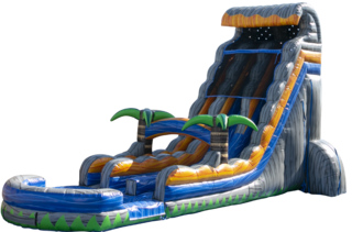 NEW 2025
24ft LAVE RUSH DUAL LANE WATER SLIDE (307W)