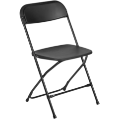 BLACK FOLDING CHAIRS