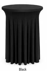 30" Black Cocktail tablecloth
