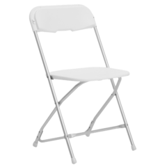 WHITE FOLDING CHAIRS