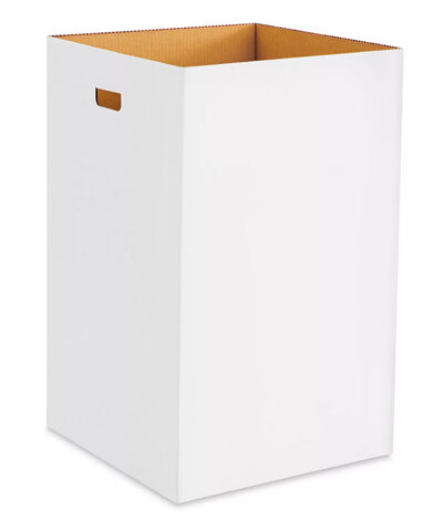 Disposable trash can with bag