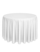White round tablecloth