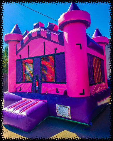 Pink and purple castle