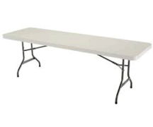 8 foot Resin Retangle Banquet Table