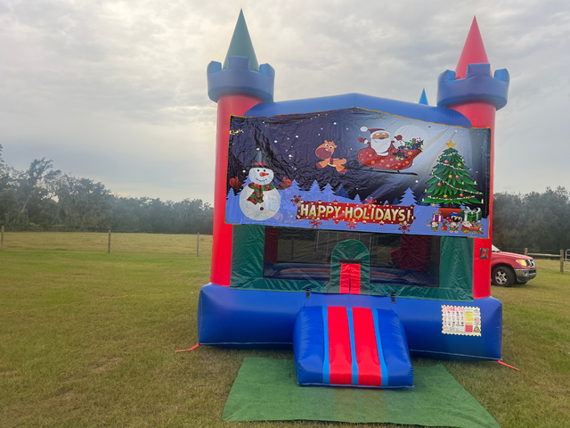 Santa Colorful Bounce House