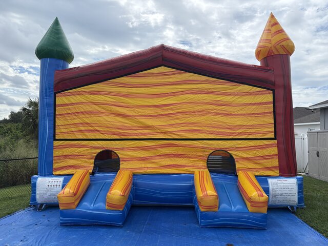 XL Colorful Bounce House 