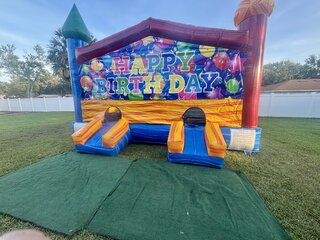 XL Happy Bday Bounce House