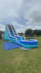 20ft Ocean Blue Waterslide W/XL Pool