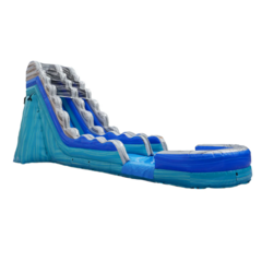 20ft Ocean Blue Waterslide W/XL Pool