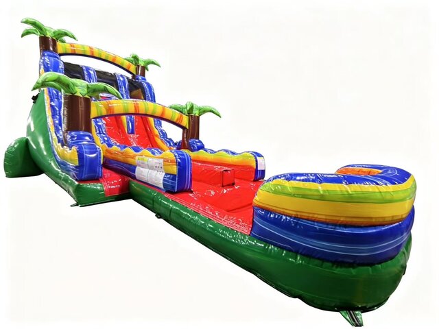 18ft Tiki Torch Hybird Dual Lane Slide 