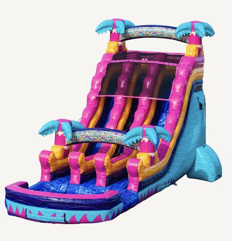 18ft Rippling Rush Dual Lane Slide wet/dry