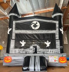 Black and Grey Halloween bounce house