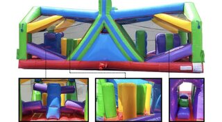 30ft Gauntlet Obstacle with Slide