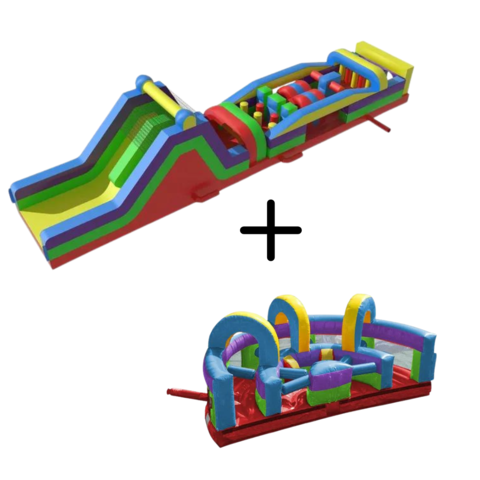 90' Rainbow Obstacle Course W/ U-Turn