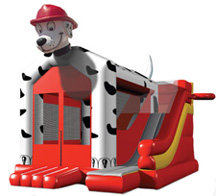 Dalmatian Combo Bounce House with Slide