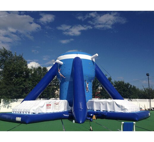 Free Klimb Inflatable Rockwall with 4 Air Bags