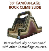 30' Camouflage Rock Wall Slide