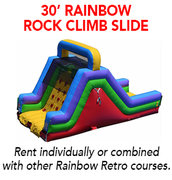 30' Rainbow Rock Wall Slide