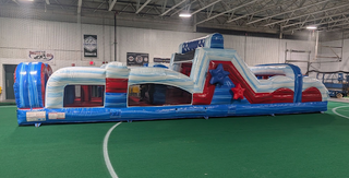 40' Red White Blue Obstacle Course