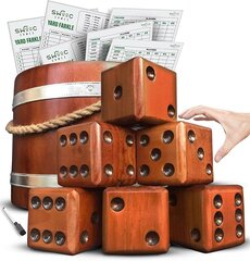 Giant Dice Games with Wooden Bucket