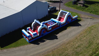 60' Red White Blue Obstacle Course