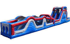 60' Red White Blue Obstacle Course