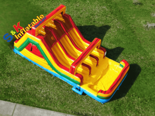 3 Lane Marble Flash Water Slide