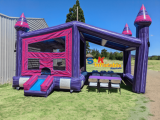 Purple Bounce House with Canopy