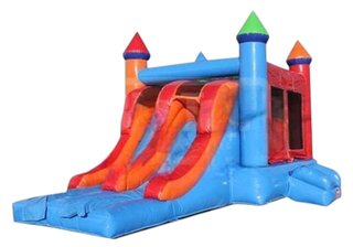 Double Slide Castle Waterslide