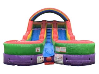 Rainbow Dual Lane Waterslide