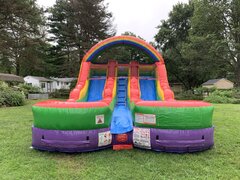 Rainbow Dual Lane Waterslide