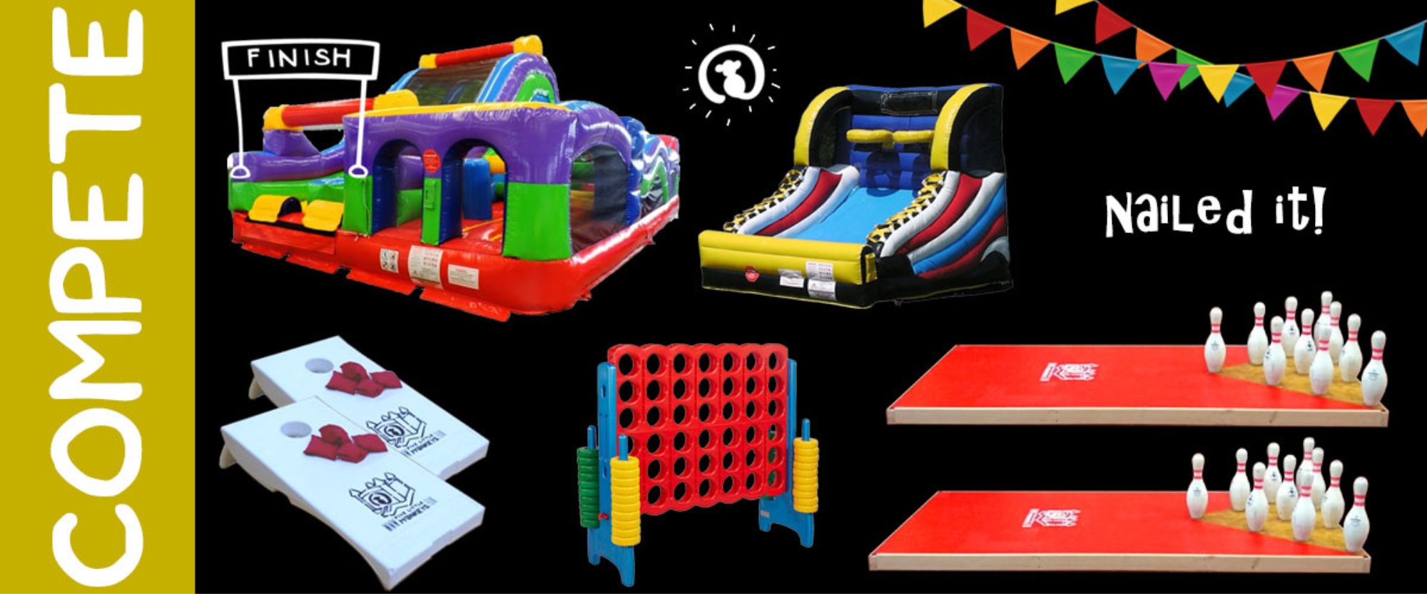 Obstacle Course Rental Banner