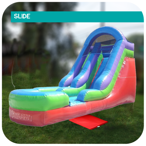 Big Retro 16'H Inflatable Slide